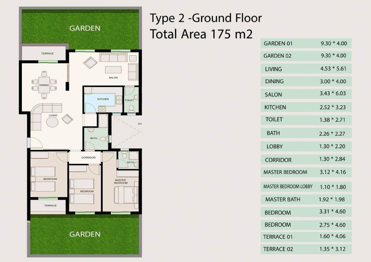Ground Floor 175m²