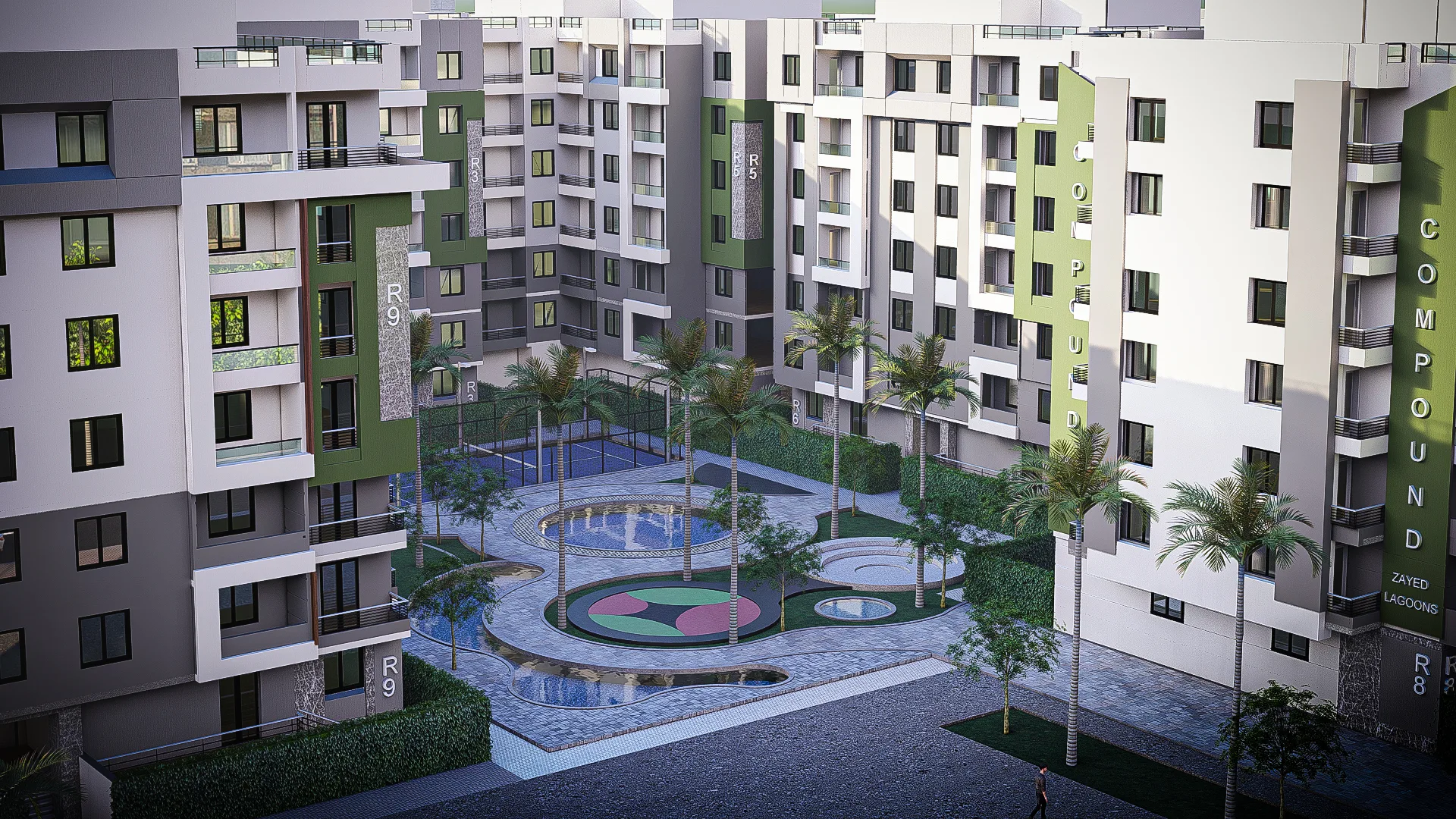Zayed Lagoons – Central Lagoons & Courtyard