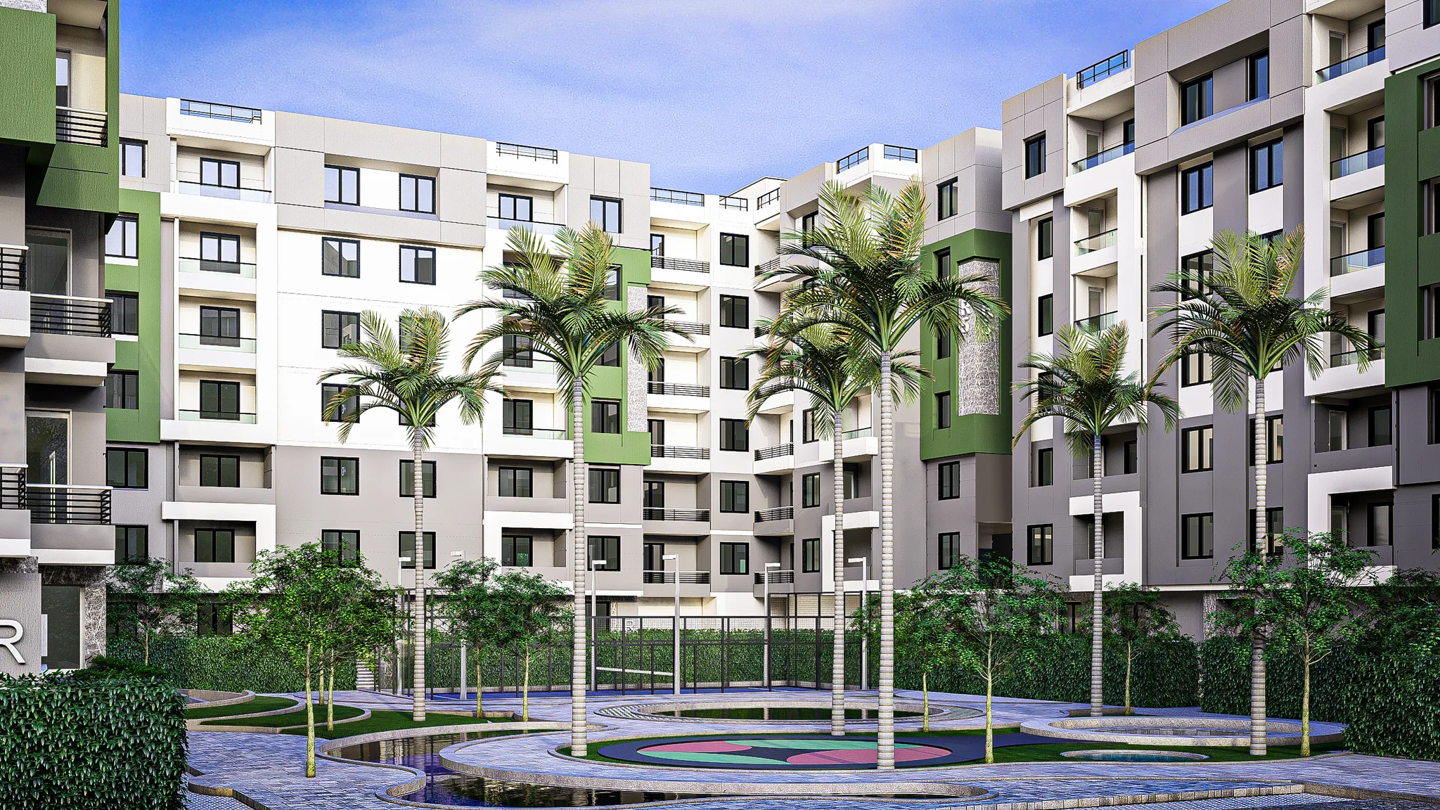 Zayed Lagoons – Courtyard Promenade